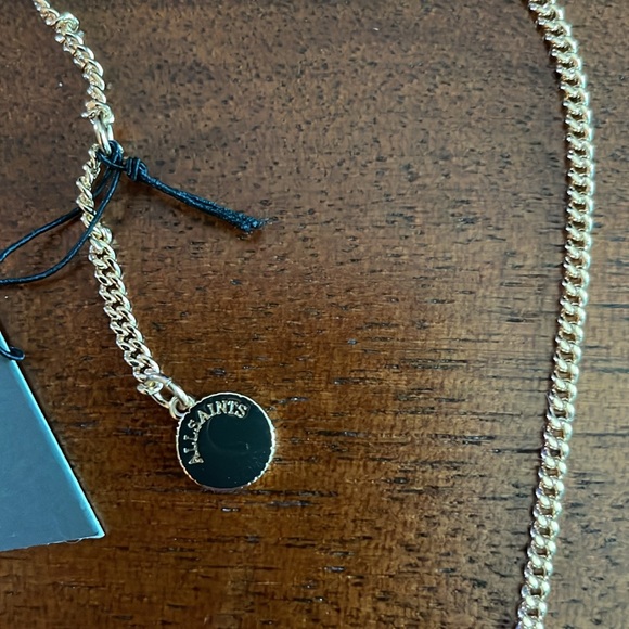 NWT gold All Saints stone pendant - 19 inches - Picture 3 of 4